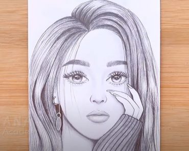 How to draw a pretty Girl with Pencil