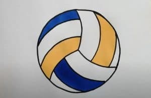 volleyball how to draw