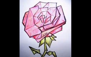 How To Draw A Geometric Rose