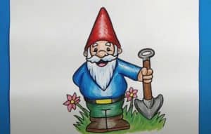 How To Draw A Gnome Cute and easy