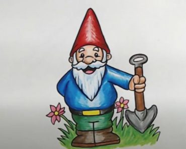 How To Draw A Gnome Cute and easy