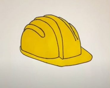 How To Draw A Hard Hat Step by Step
