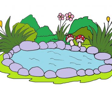 How To Draw A Pond Step by Step