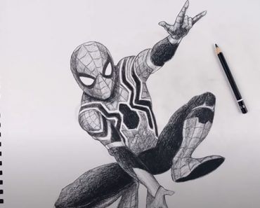 How To Draw Black Spiderman