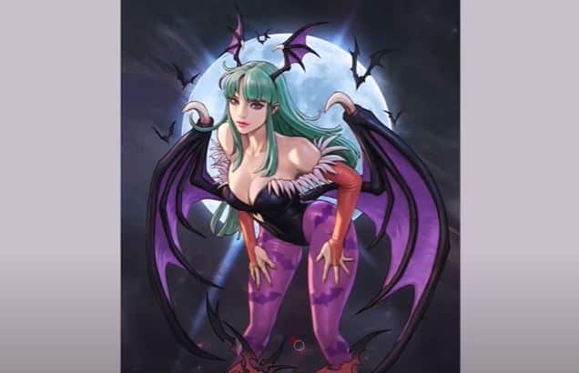 How To Draw Morrigan Aensland, Darkstalkers