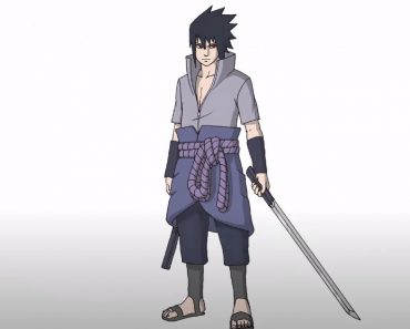 How To Draw Sasuke full Body Step by Step