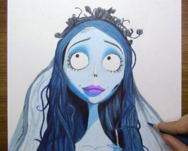 How To Draw The Corpse Bride Step by Step