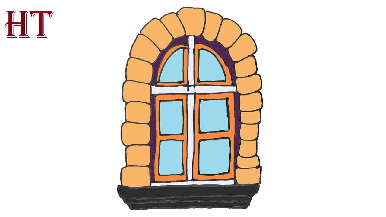 How to Draw A Window Step by Step