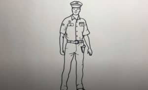 How to Draw Police Officer