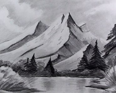 How to Draw Realistic Mountains || Realistic Landscape Drawing