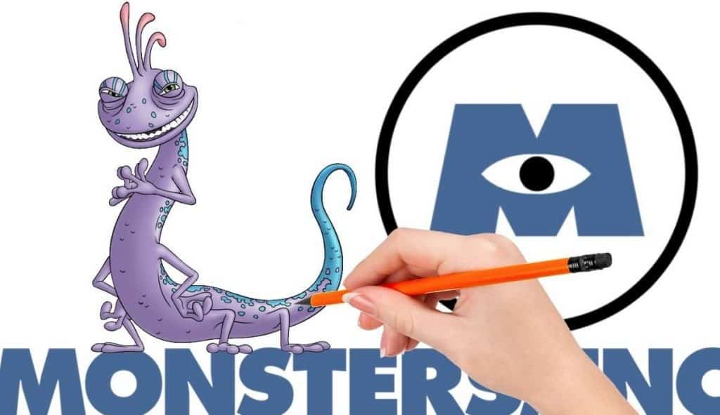 How to draw Randall from Monsters inc