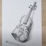 Violin Drawing easy Step by Step