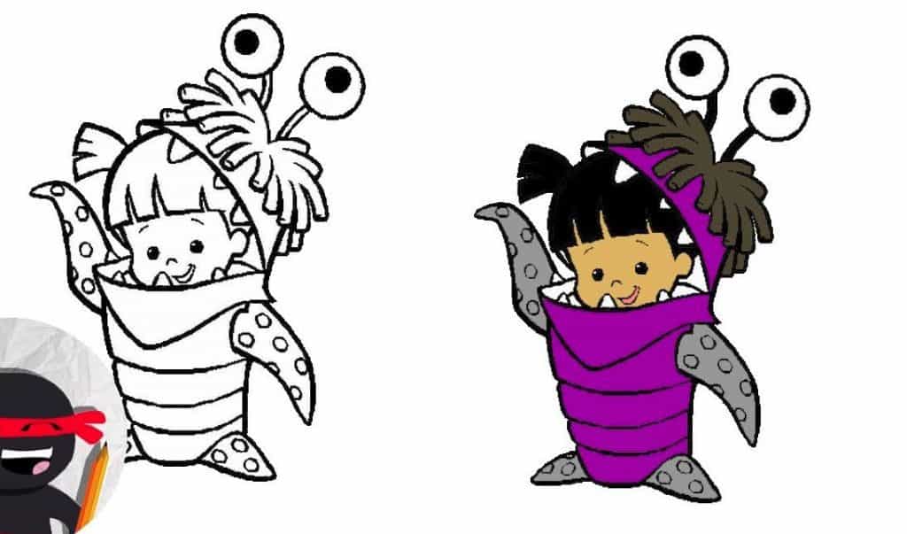 boo monsters inc drawing