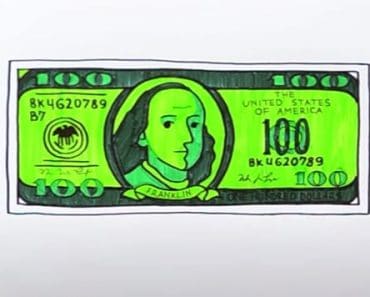 How To Draw A Dollar Bill Step by Step