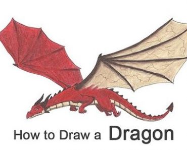 How To Draw A Flying Dragon Step by Step