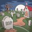 How To Draw A Graveyard Step by Step