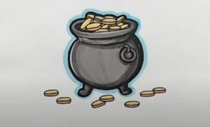How To Draw A Pot Of Gold