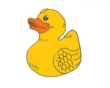 How To Draw A Rubber Duck Step by Step