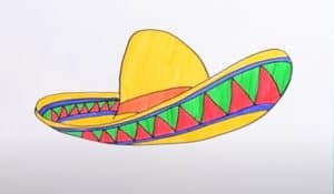 how to draw a sombrero