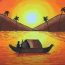 How To Draw A Sunrise Scenery
