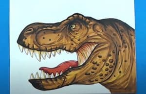 How To Draw A T-rex Head 
