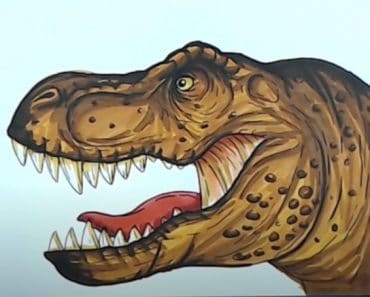 How To Draw A T-rex Head Step by Step