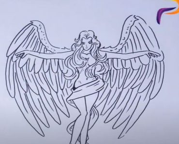 How To Draw An Angel Cross Step by Step