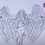 How To Draw An Angel Cross Step by Step