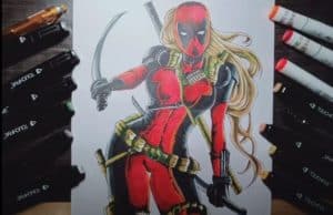 How To Draw Female Deadpool