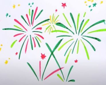 How To Draw Fireworks Step by Step
