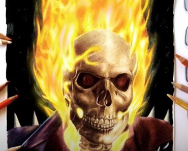 How To Draw Ghost Rider with Pencil