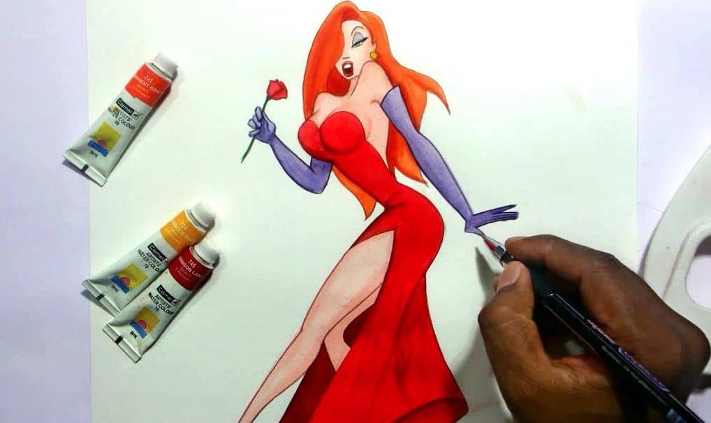 How To Draw Jessica Rabbit Step by Step