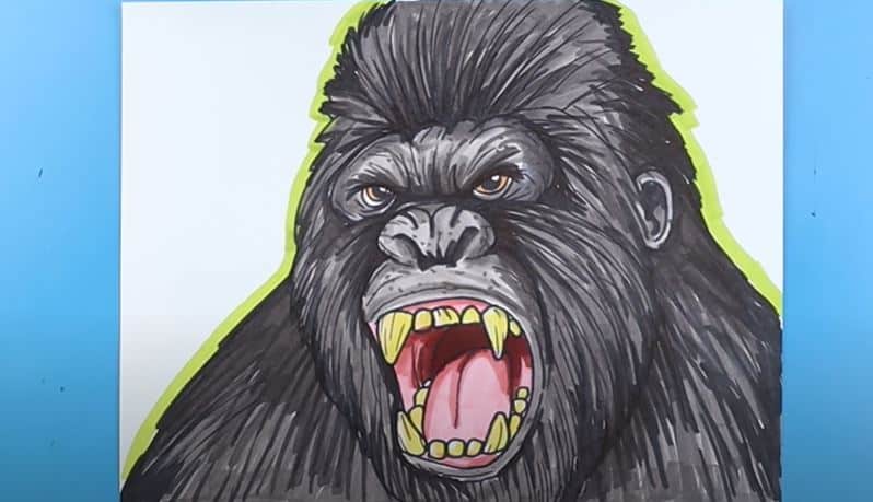 How To Draw King Kong Step by Step