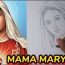 How To Draw Mary Step by Step || Virgin Mary