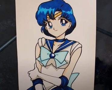 How To Draw Sailor Mercury || Anime Girl Drawing