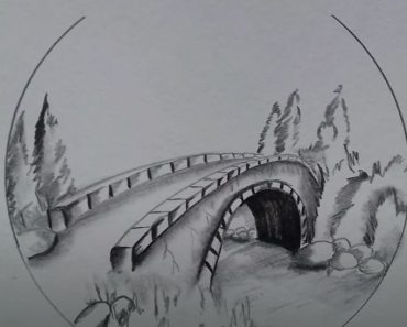 How to Draw A Bridge Step by Step