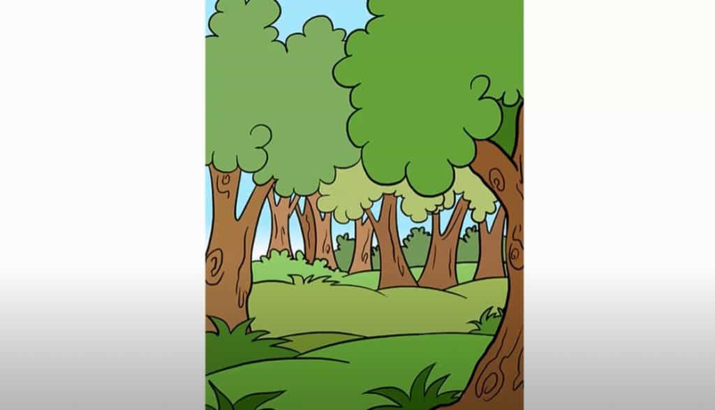 How to Draw A Forest