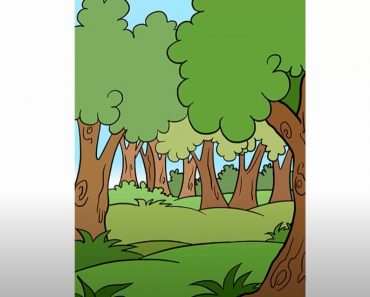 How to Draw A Forest easy Step by Step
