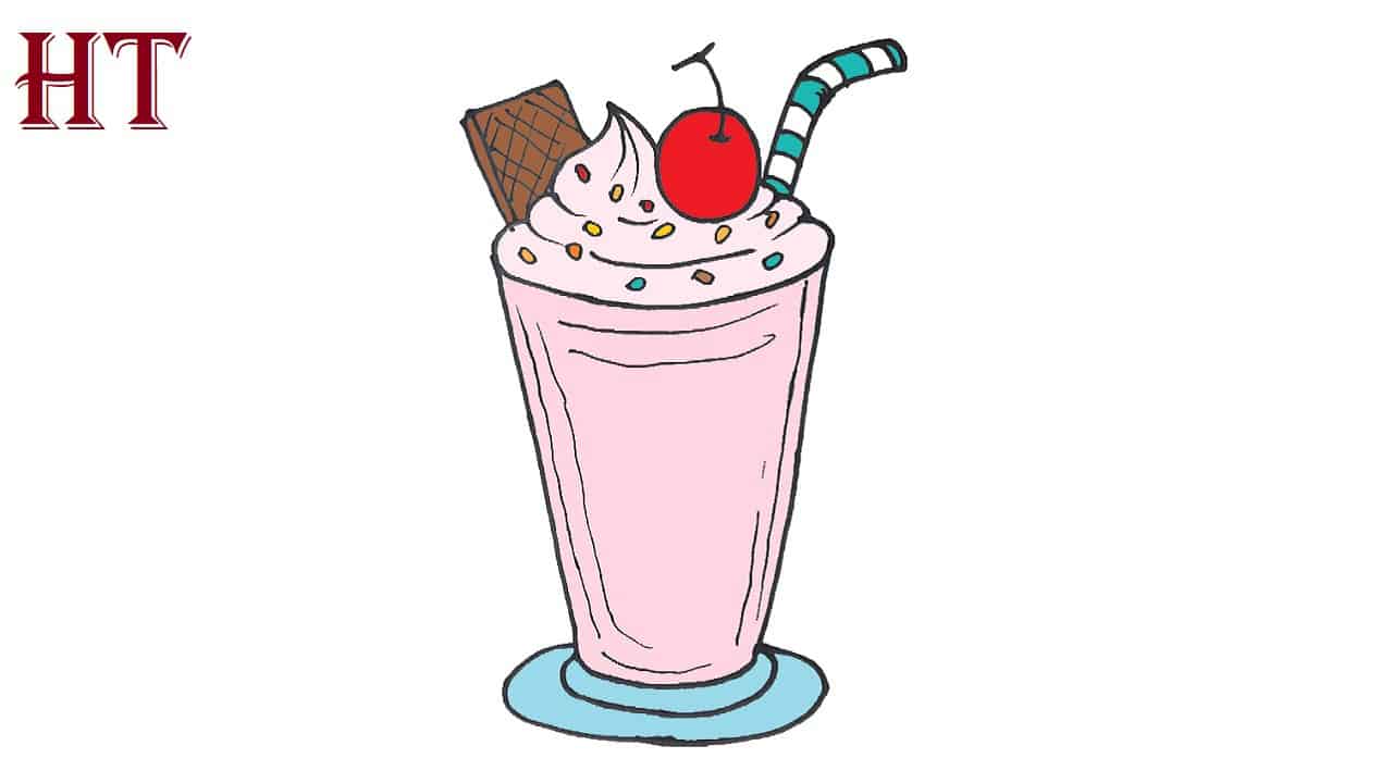 How to Draw A Milkshake Step by Step