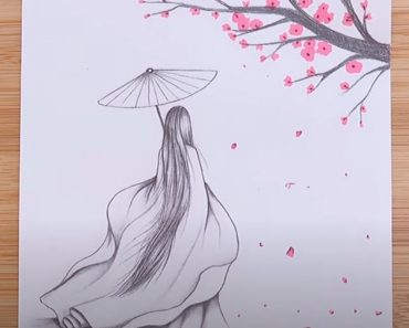 How to Draw Japanese Girl with Kimono || Pencil drawing Tutorials
