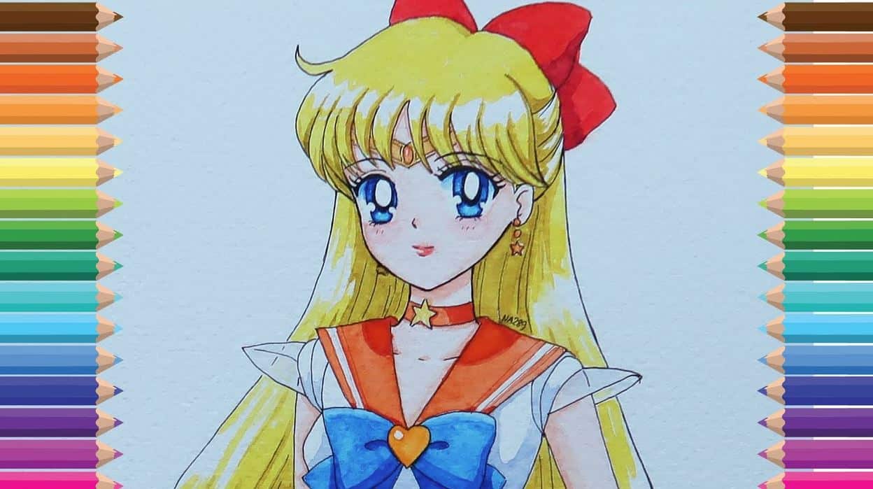 How to Draw Sailor Venus || Anime Girl