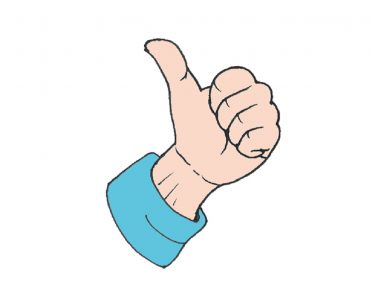 How to Draw Thumbs Up Step by Step