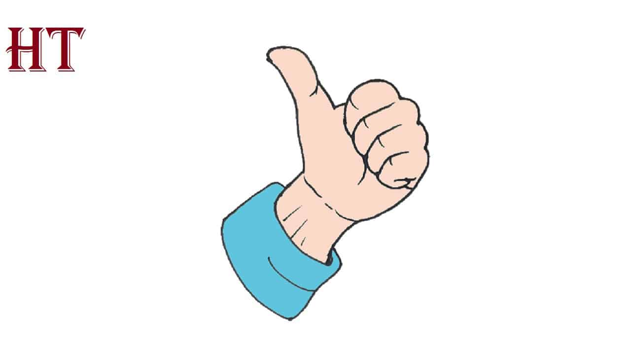 How to Draw Thumbs Up Step by Step