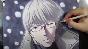 How to draw Arima From Tokyo Ghoul