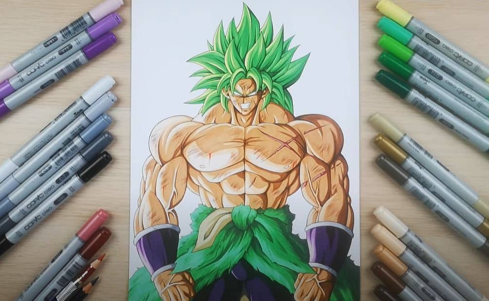Learn How to Draw Broly from Dragon Ball Z (Dragon Ball Z) Step by Step :  Drawing Tutorials