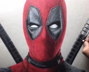 How to draw Deadpool face Step by Step