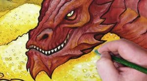 How to draw Smaug the Dragon