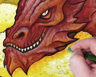 How to draw Smaug the Dragon Step by Step