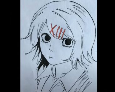 How to draw anime girl head || Juuzou Suzuya from Tokyo Ghoul