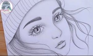 Cute Girl Face Drawing